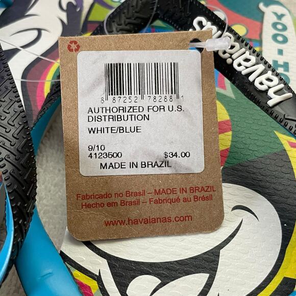 Havaianas Flip Flops Mens Size 9/10 Eur 43/44 Disney Mickey Mouse Pluto Slip On - Picture 9 of 10